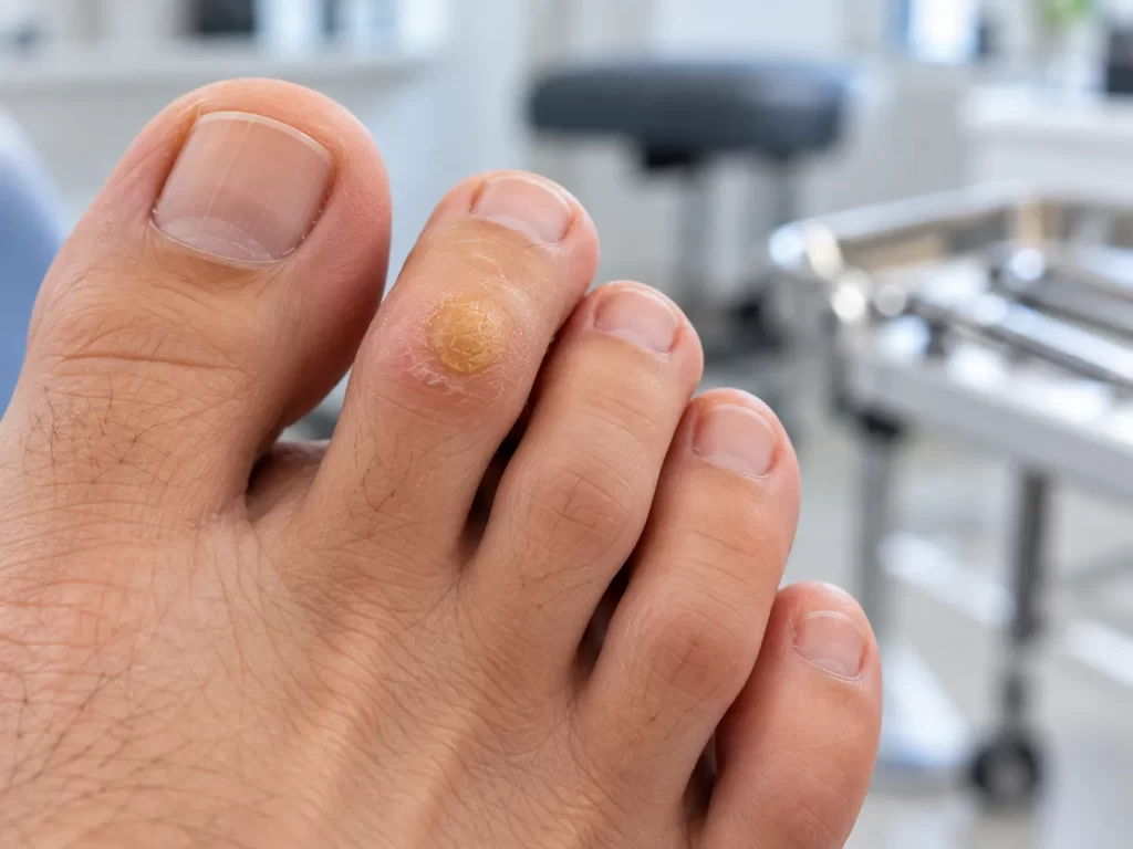 Callo en los dedos del pie
